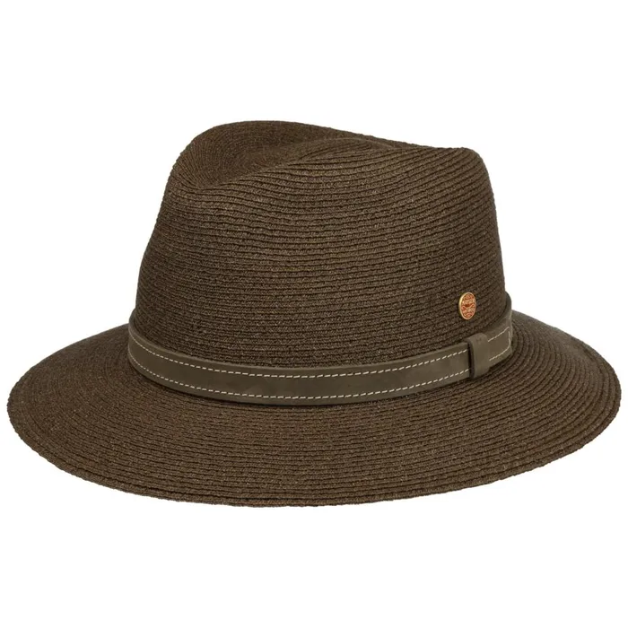 WomenMen Straw Hats Mayser Mathis Raffia Hat With UV Protection Brown