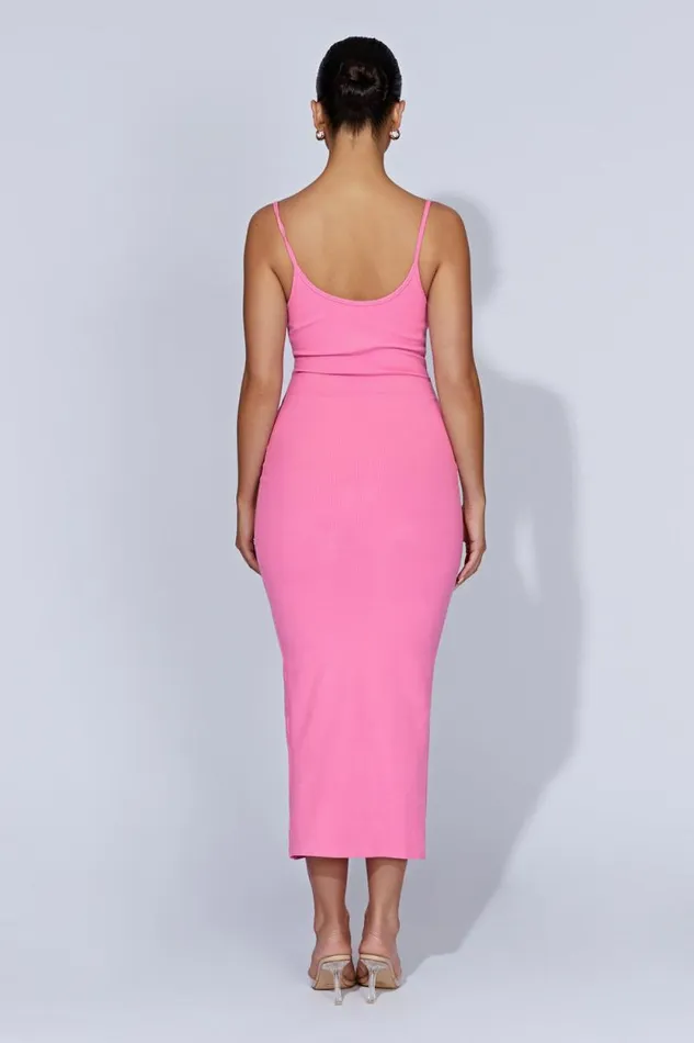 Women Meshki Dresses Alexis Ribbed Cami Midi Dress 8211 Bubblegum Pink Women Meshki Dresses Alexis Ribbed Cami Midi Dress 8211 Bubblegum Pink