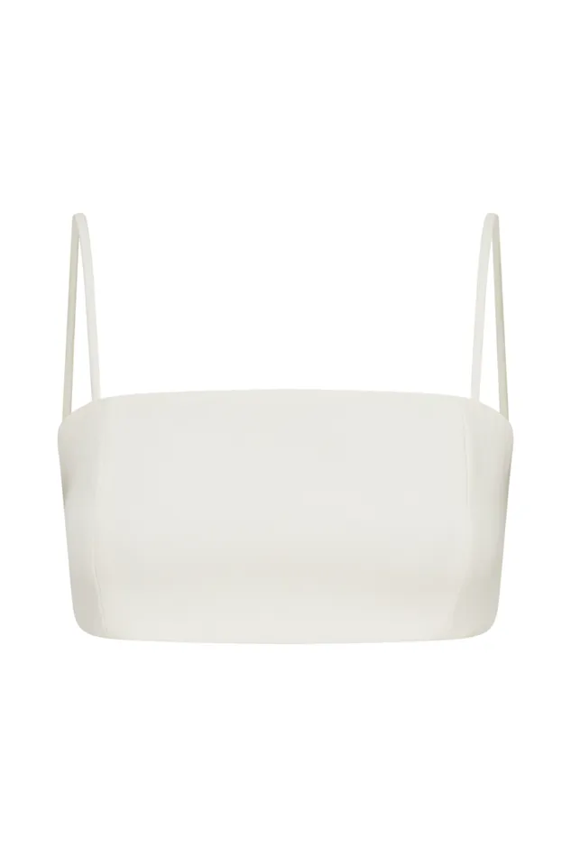 Women Meshki Dresses Perry Suiting Crop Top 8211 Ivory