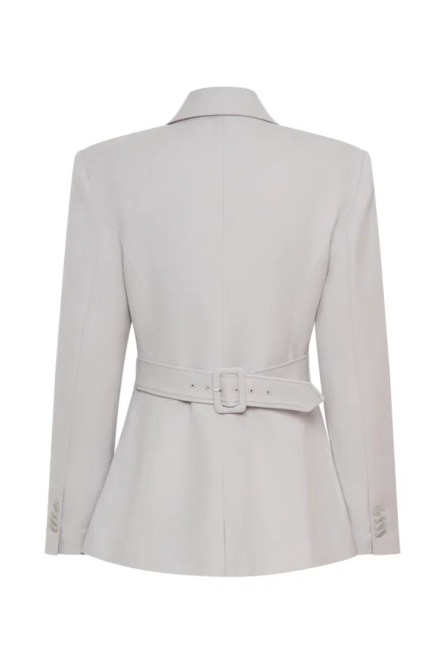 Women Meshki Outerwear Bellamy Cinched Blazer 8211 Grey