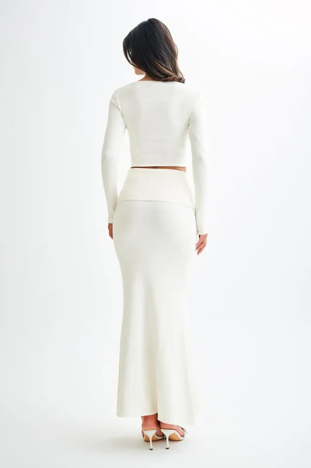 Women Meshki Tops Karlie Off Shoulder Knit Top 8211 Ivory