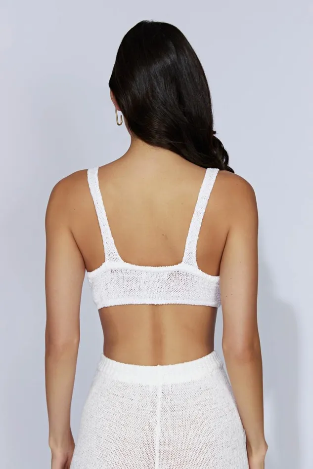 Women Meshki Tops Mary Knit Bralette 8211 White