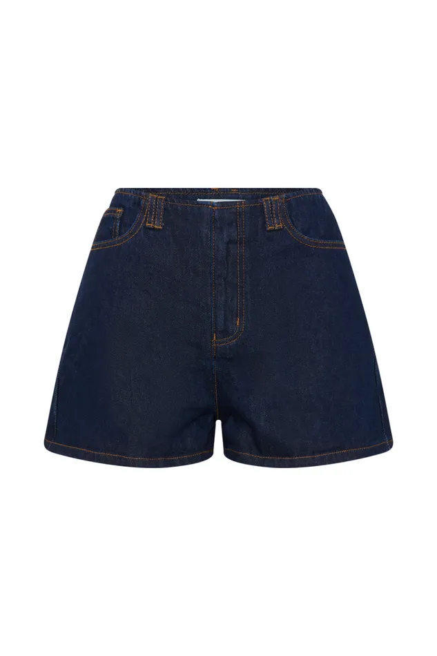 Women Meshki Two Piece Sets Tobias Denim Shorts 8211 Indigo Blue