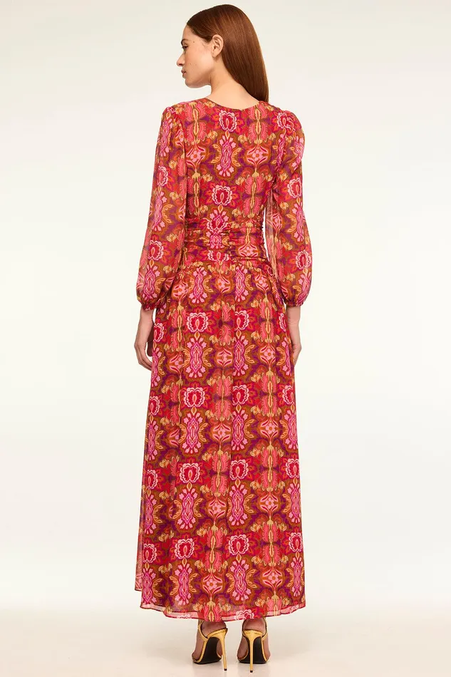 Women MISA Los Angeles Dresses IMELDA DRESS Chic Nostalgic Chiffon