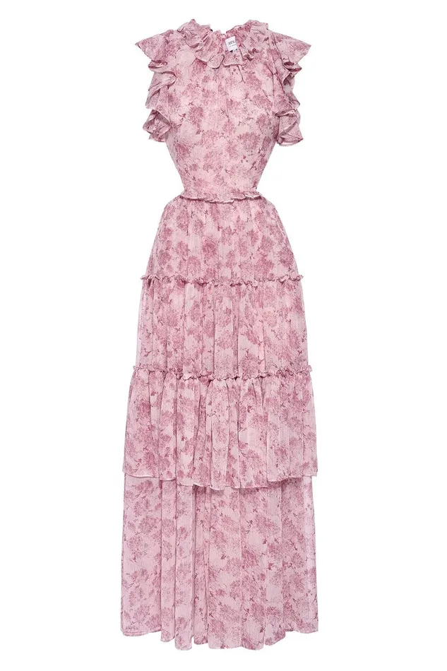 Women MISA Los Angeles Exclusives LANA DRESS Pink Verdana