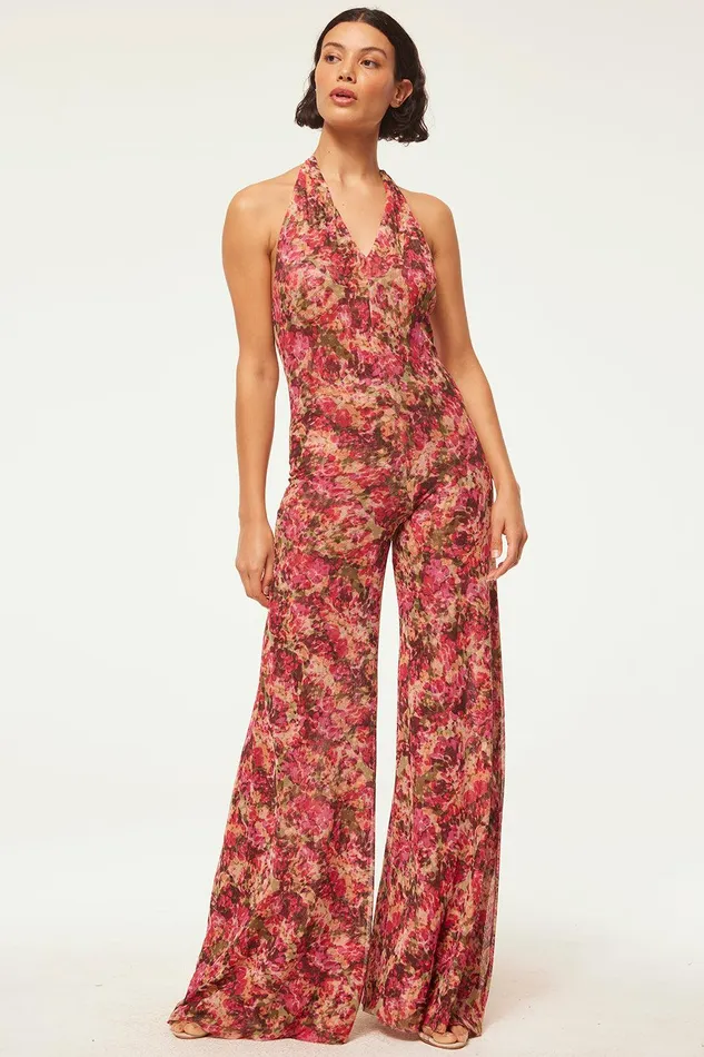 Women MISA Los Angeles Jumpsuits and Rompers ANYA JUMPSUIT Sedona Abstract
