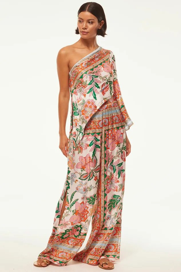 Women MISA Los Angeles Matching Sets KASPIA TOP Casablanca Border Mix