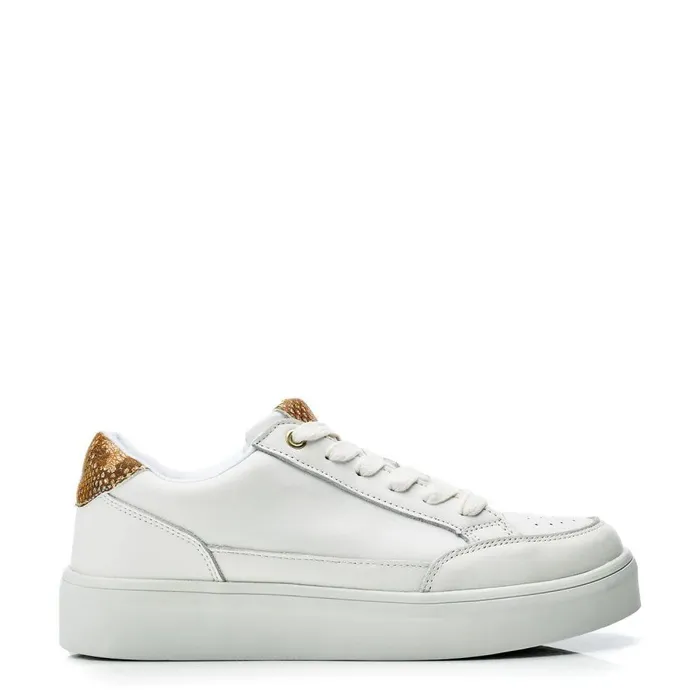Women Moda In Pelle Platform Trainers Bsoleful BJessie White Leather