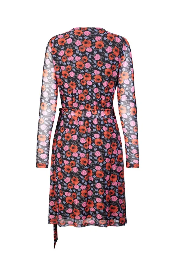 Women Modstrm Dresses BinnaMD Print Wrap Dress Flower Blush Women Modstrm Dresses BinnaMD Print Wrap Dress Flower Blush