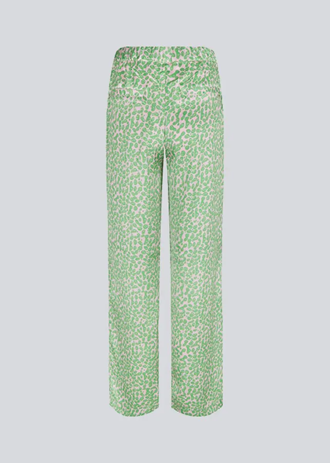 Women Modstrm Pants and Leggings ClarkeMD Print Pants Classic Green Smiley Women Modstrm Pants and Leggings ClarkeMD Print Pants Classic Green Smiley