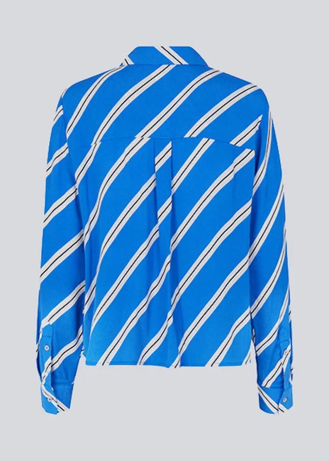 Women Modstrm Shirts CenniMD Print Shirt Azure Stripe Women Modstrm Shirts CenniMD Print Shirt Azure Stripe