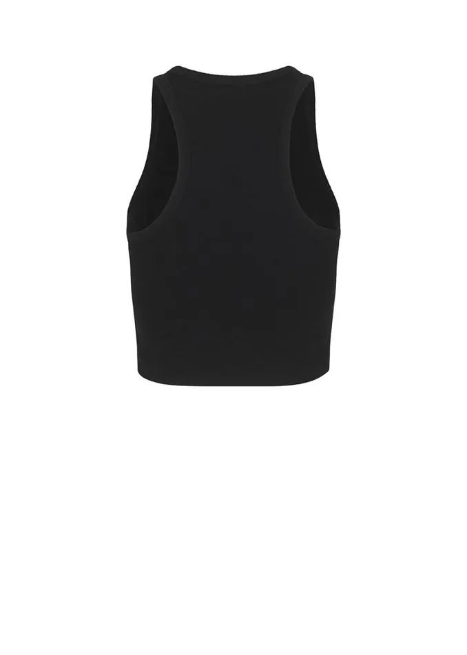Women Modstrm Tops IgorMD Crop Top Black Women Modstrm Tops IgorMD Crop Top Black