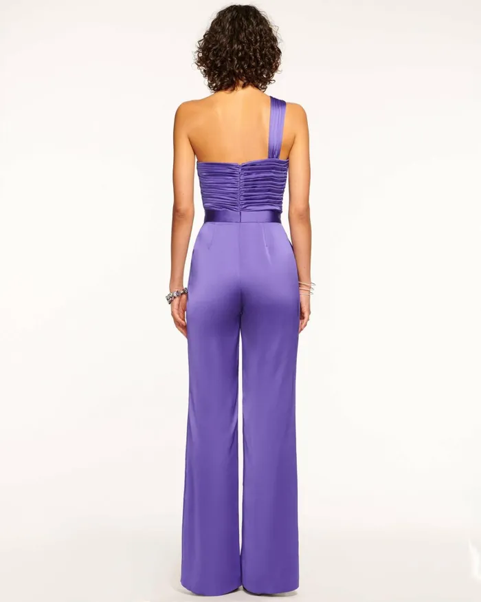 Women Myra One Shoulder Jumpsuit Bright Amethyst Ramy Brook Dresses Women Myra One Shoulder Jumpsuit Bright Amethyst Ramy Brook Dresses