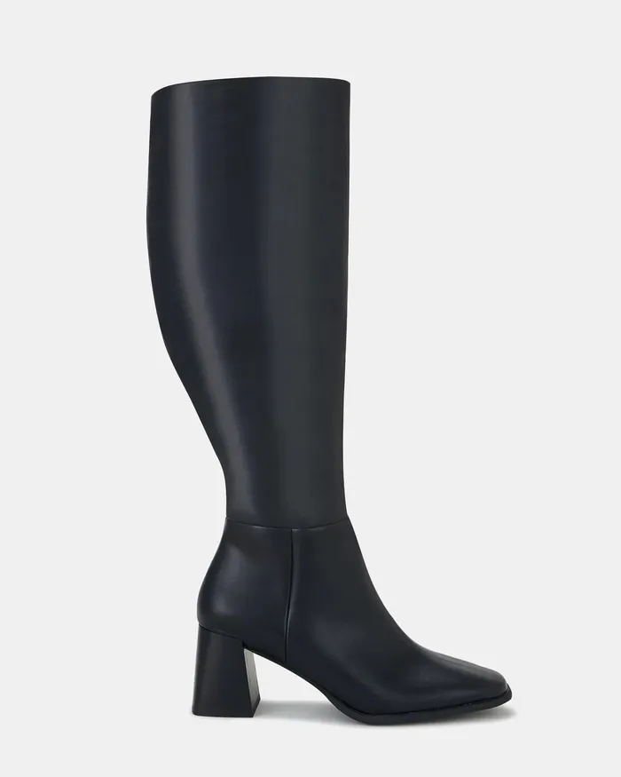 Women NOVO Shoes ORVA BLACK Knee High Boots