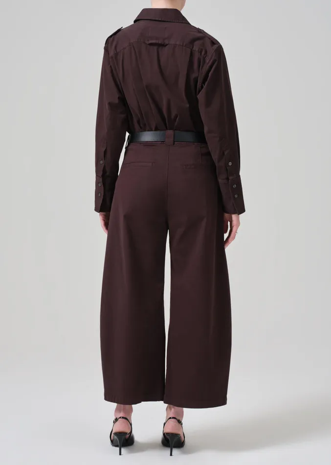 Women Pants Citizens Of Humanity Cara Cropped Pleated Trouser In Clove