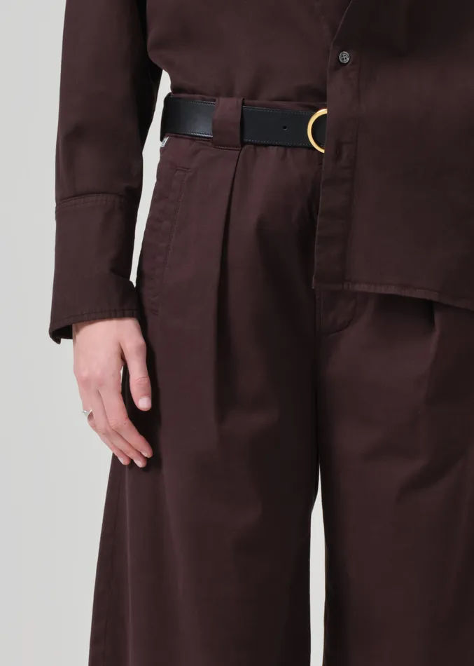 Women Pants Citizens Of Humanity Cara Cropped Pleated Trouser In Clove
