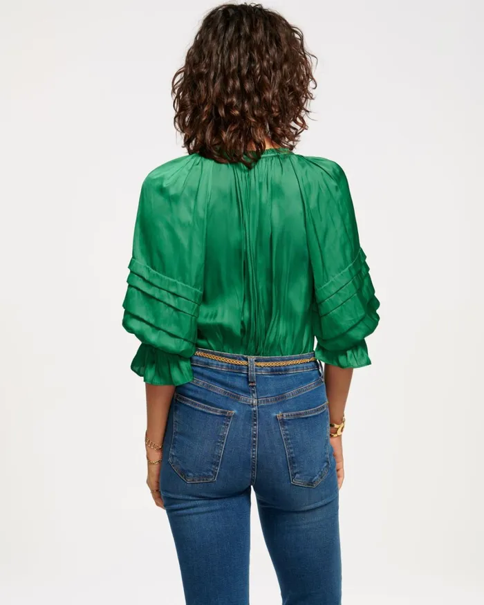 Women Randi Puff Sleeve Top Black Ramy Brook Tops Women Randi Puff Sleeve Top Black Ramy Brook Tops