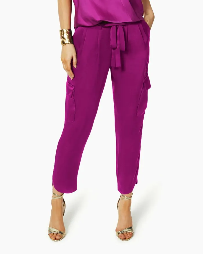 Women Satin Pocket Allyn Pant Black Ramy Brook Pants Women Satin Pocket Allyn Pant Black Ramy Brook Pants