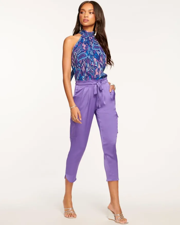 Women Satin Pocket Allyn Pant Black Ramy Brook Pants Women Satin Pocket Allyn Pant Black Ramy Brook Pants