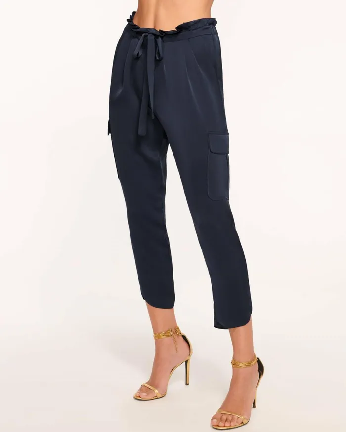 Women Satin Pocket Allyn Pant Black Ramy Brook Pants Women Satin Pocket Allyn Pant Black Ramy Brook Pants