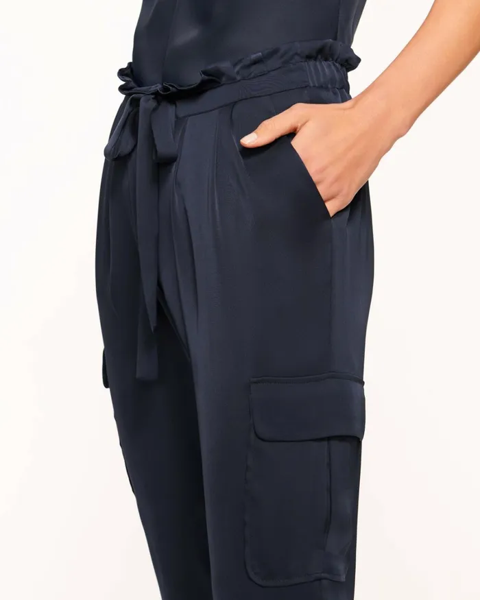 Women Satin Pocket Allyn Pant Black Ramy Brook Pants Women Satin Pocket Allyn Pant Black Ramy Brook Pants