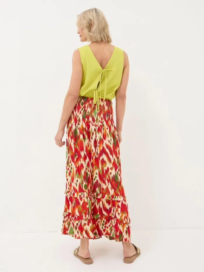 Women Skirts Fat Face Tegan Orange Paradise Ikat Maxi Skirt