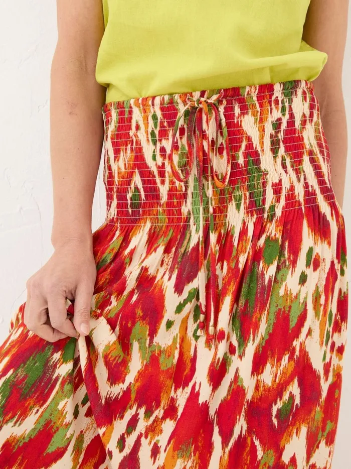 Women Skirts Fat Face Tegan Orange Paradise Ikat Maxi Skirt