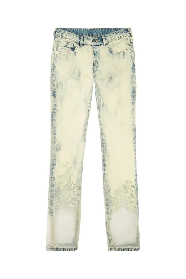 Women Straight Jeans 2002 068gp Light Blue Diesel Straight