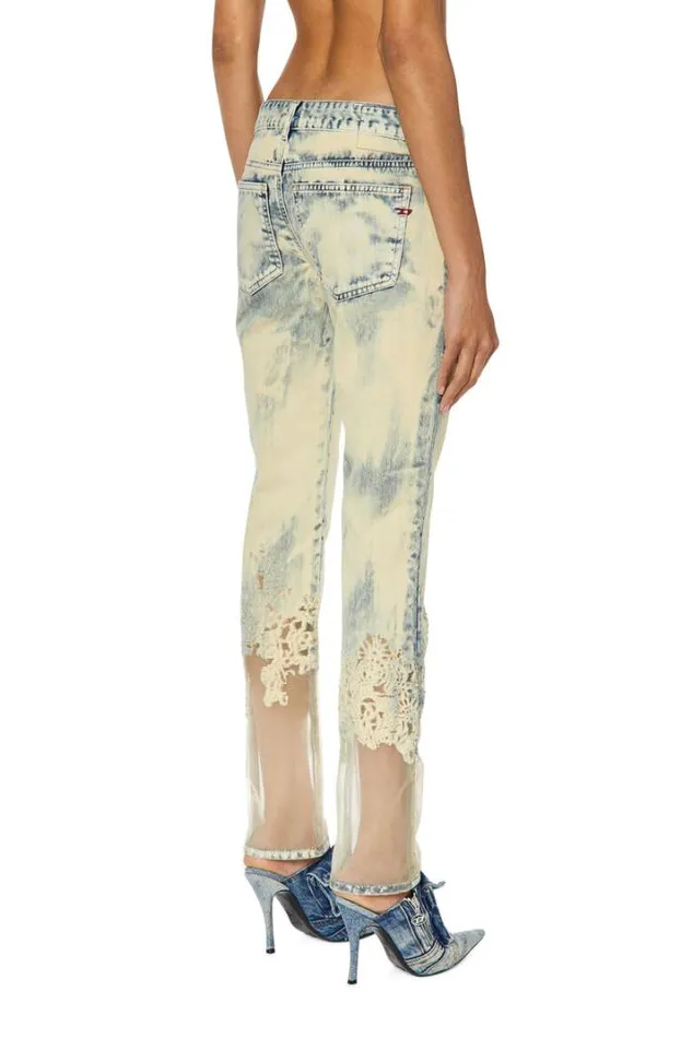 Women Straight Jeans 2002 068gp Light Blue Diesel Straight