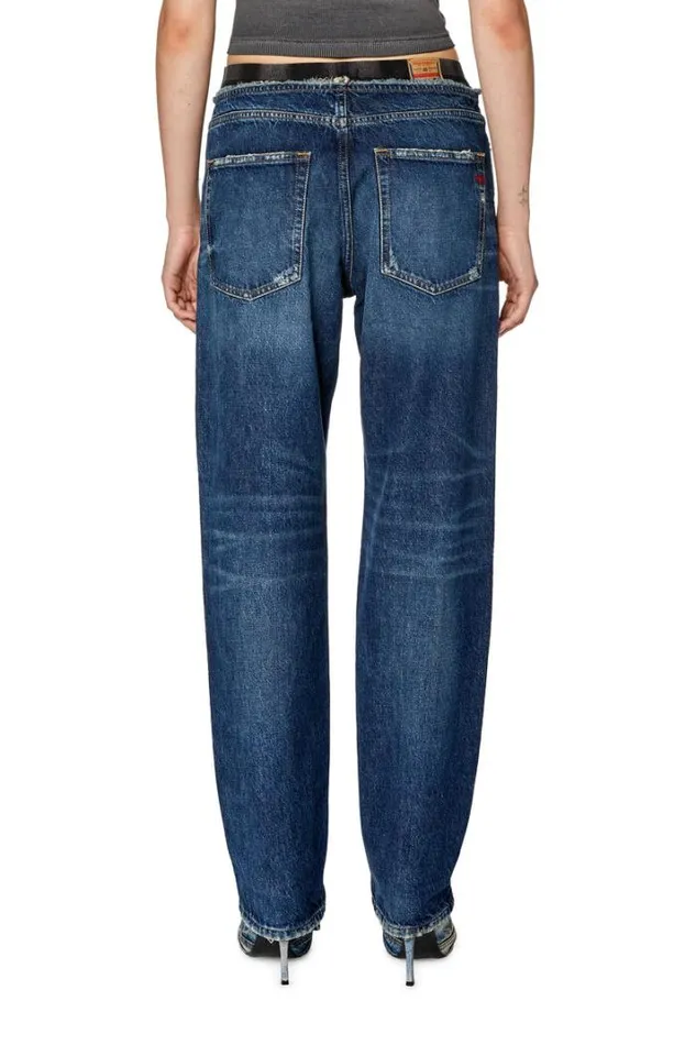 Women Straight Jeans DArk 09g92 Dark Blue Diesel Straight