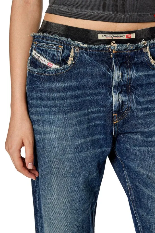 Women Straight Jeans DArk 09g92 Dark Blue Diesel Straight