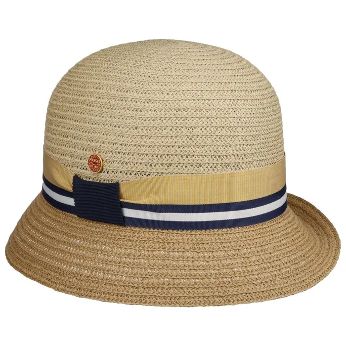 Women Straw Hats Mayser Nanni Twotone Straw Hat Beige