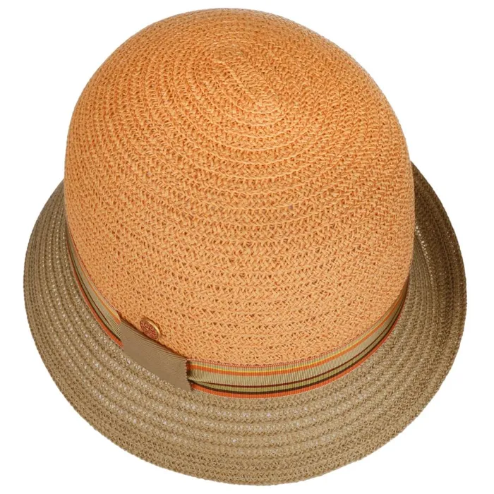 Women Straw Hats Mayser Nanni Twotone Straw Hat Beige Women Straw Hats Mayser Nanni Twotone Straw Hat Beige