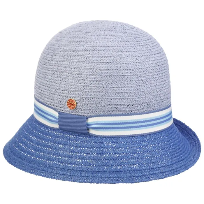 Women Straw Hats Mayser Nanni Twotone Straw Hat Beige Women Straw Hats Mayser Nanni Twotone Straw Hat Beige