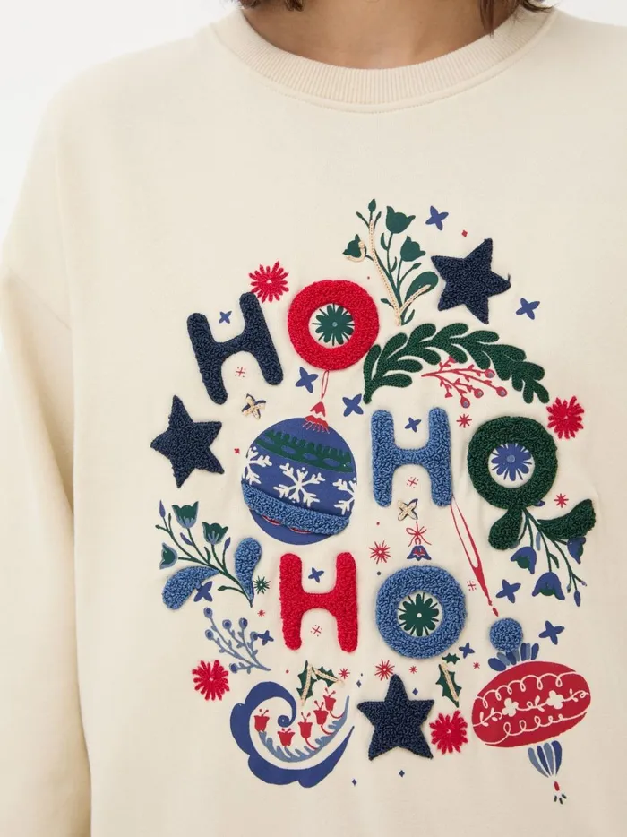 Women Sweatshirts and Hoodies Fat Face Ivory Christmas Graphic Crew Sweat Top Women Sweatshirts and Hoodies Fat Face Ivory Christmas Graphic Crew Sweat Top