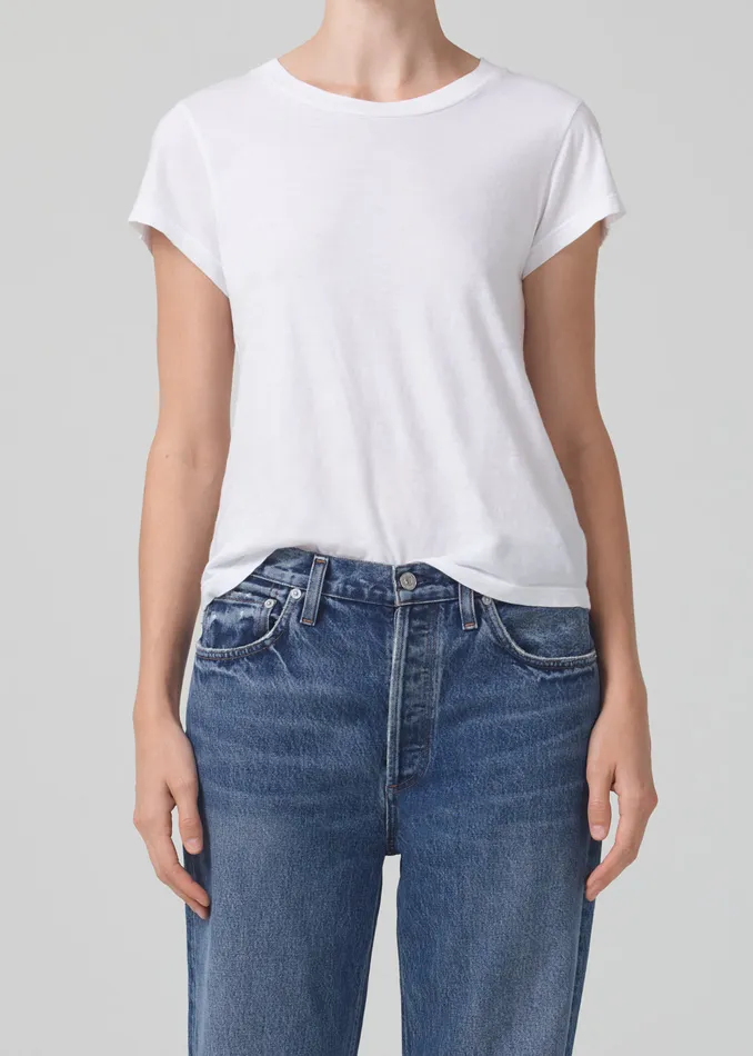 Women Tops Citizens Of Humanity Juliette Slim TShirt In White