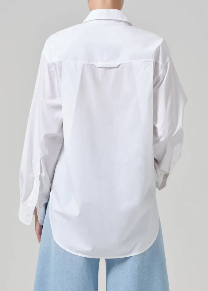 Women Tops Citizens Of Humanity Kayla Shirt In Optic White