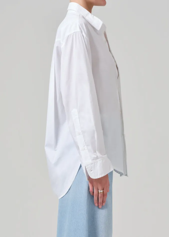 Women Tops Citizens Of Humanity Kayla Shirt In Optic White