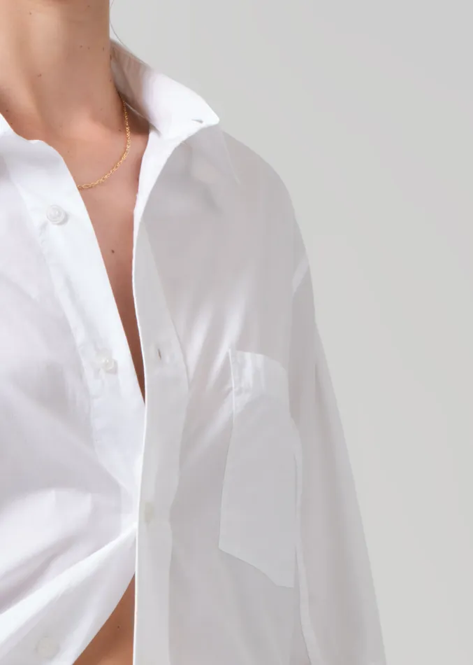 Women Tops Citizens Of Humanity Kayla Shirt In Optic White