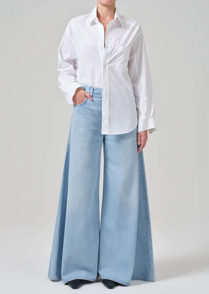 Women Tops Citizens Of Humanity Kayla Shirt In Optic White