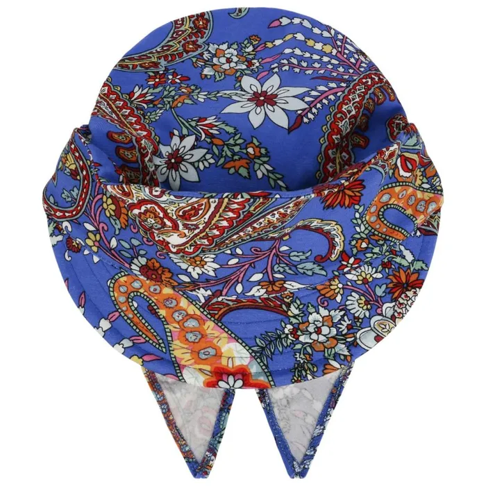 Women Visors Mayser Emma Jersey Bandana Cap Blue Women Visors Mayser Emma Jersey Bandana Cap Blue