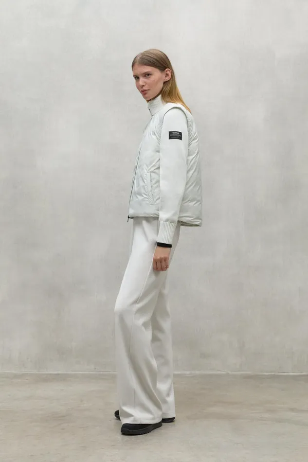 Women White Pecan Jacket Ecoalf Knitwear