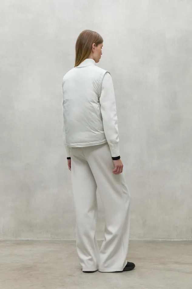 Women White Pecan Jacket Ecoalf Knitwear