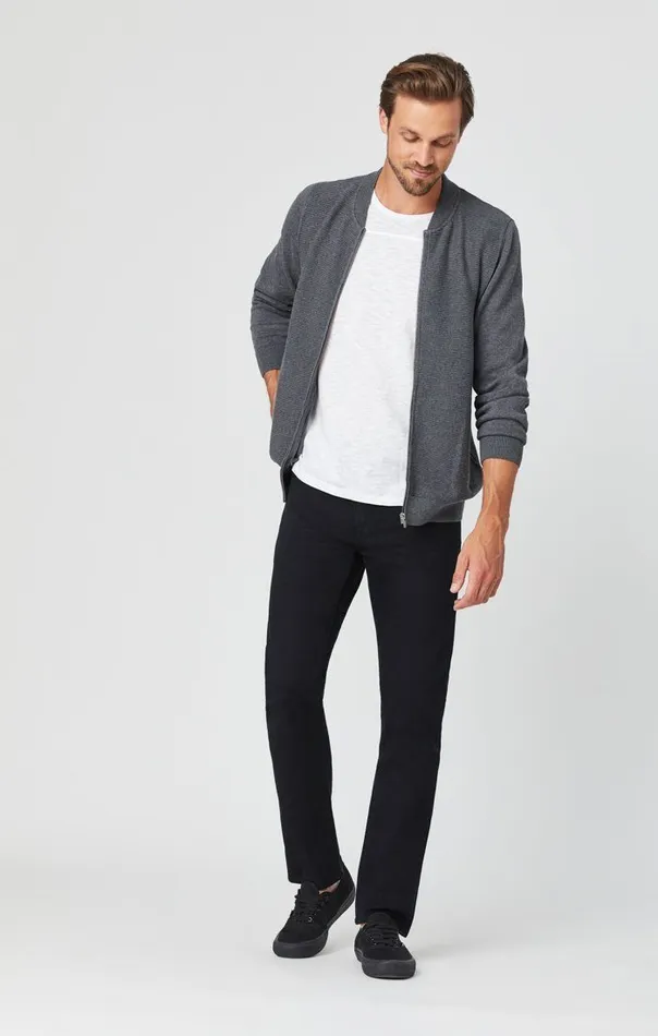 Zach Straight Leg In Black Williamsburg Men Mavi Jeans Denim