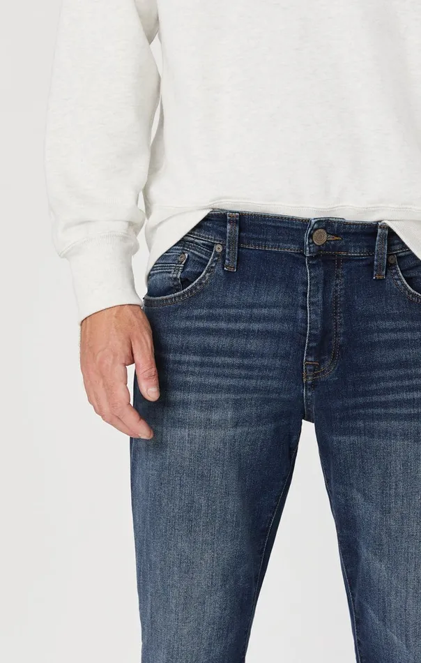 Zach Straight Leg In Mid Used Williamsburg Men Mavi Jeans Denim